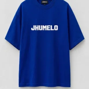 Front of the JHUMELO Buransh oversized t-shirt